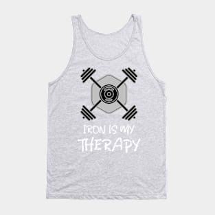 IRON IS MY THERAPY Tank Top